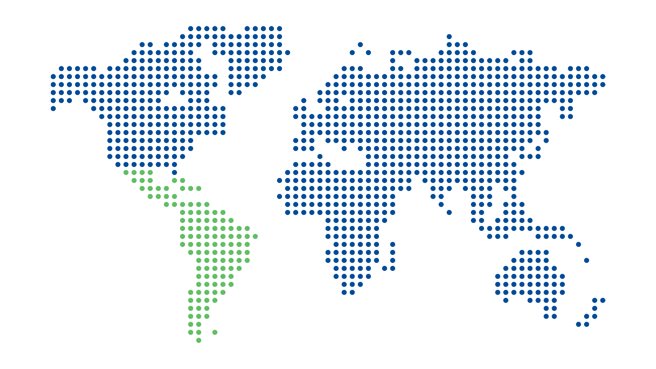 World map highlighting Latin America market