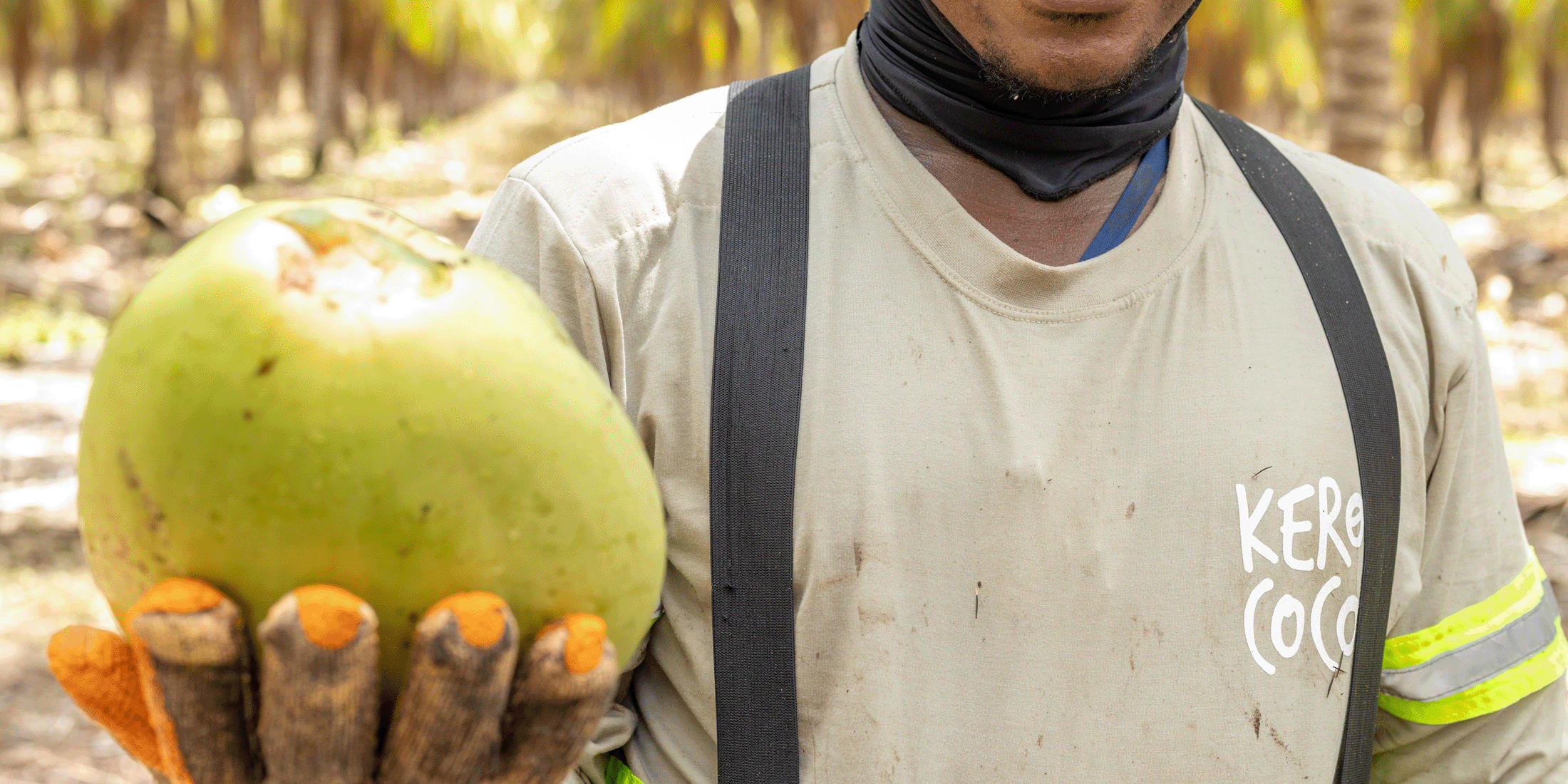 Farmer holding a crop